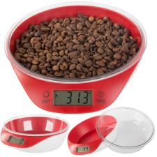Elektronikus konyhai mérleg kivehető tálkával 5kg/1g konyhai mérleg