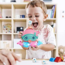  Elemes, sétáló, forgó, világító és labdázó polip elektronikus játék