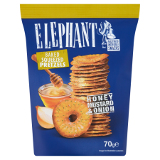 ELEPHANT chips tallér 70g méz-must-hagym előétel és snack