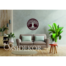  Életfa- családfa kör falikép fából grafika, keretezett kép