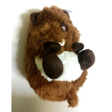  Élethű plüss hód, barna 24 cm plüssfigura