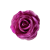  Élethű selyem nyílott rózsafej lila 8 cm