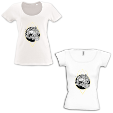  Élettelen koponya - Mély kivágású &amp; Csónaknyakú Női Póló női póló