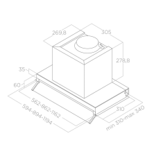 Elica -Páraelszívó BOXIN IX/A/60 páraelszívó