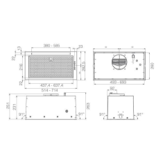 Elica -Páraelszívó FOLD BL MAT/A/52 páraelszívó