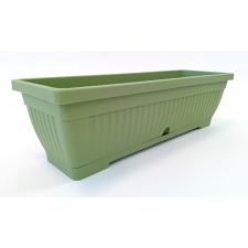 Elif Plastic Virágláda alátéttel Verbéna 13,75 l 600x197x171 Szín: Olivazöld kerti tárolás