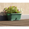 Elif Plastic Virágláda alátéttel Verbéna 1,9L 30x12x11cm Szín: Zöld