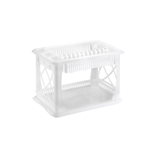 Elif Plastik Emeletes edényszárító tálcával – 47×30×27 cm Fehér konyhai eszköz