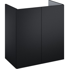 Elita Kido szekrény 60x35x63.5 cm Függesztett, mosdó alatti fekete 168101 fürdőszoba bútor