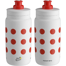 Elite Fly Tour De France 25´ 550 ml Red polka kulacs, kulacstartó