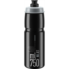 Elite kulacs jet fekete/szürke logó 750ml 88g kerékpáros kulacs, kulacstartó