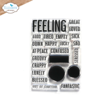 Elizabeth Craft Designs Szilikonbélyegző - A6 - Feelings - ECD Clear Stamps (1 csomag) bélyegző