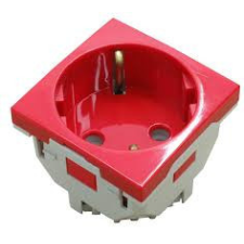 ELKO EP Hungary efapel 45131_SVM Quadro - Schuko konnektor, piros villanyszerelés