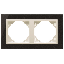 ELKO EP Hungary efapel 90920_TGG PETRA Kettes keret, gránit/jég villanyszerelés