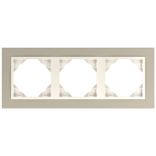 ELKO EP Hungary Efapel 90930_TTP METALLO Hármas keret, titán/gyöngyház villanyszerelés