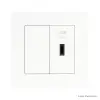ELKO EP Hungary ELKOEP Fehér USB-C töltő, 1 modul + 1 vakfedél - komplett - q45 (45387_SBR+45973_SBR+45910_TBR+45993)