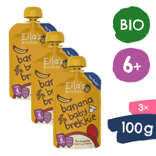 Ella's Kitchen 3× Bio reggeli banánnal és joghurttal (100 g) bébiétel