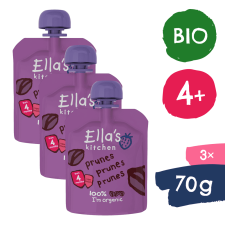 Ella's Kitchen 3× Bio Szilva snack (70 g) bébiétel