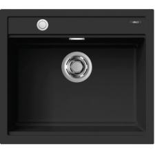 ELLECI Best 105 Workstation AUTOMATA K86 Black Kerámia mosogatótálca (LKB10586AUT) Munkalapra szerelhető mosogatótálca