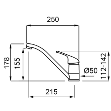 ELLECI - Csaptelep Minerva M73 titanium csaptelep