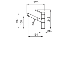 ELLECI - Csaptelep Reno M73 titanium csaptelep