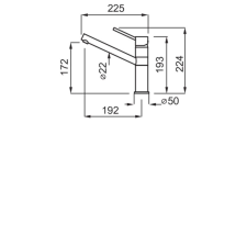 ELLECI - Csaptelep Sava M73 titanium csaptelep