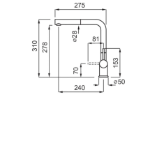 ELLECI - Csaptelep Stream Plus arany csaptelep