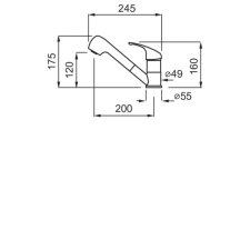 ELLECI - Csaptelep Venere G59 antracite csaptelep