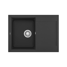 ELLECI Easy 135 G40 nero, gránit mosogatótálca mosogatótálca