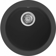 ELLECI Fox Round G40 Gránit Mosogatótálca kerek medencés nero LGFROU40 mosogatótálca