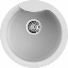 ELLECI - Gránit mosogatótálca Ego ROUND G68 Bianco mosogatótálca