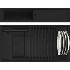  ELLECI LKD36086BKM - Mosogatótálca Dialogo 360 Workstation K86 Black mosogatótálca