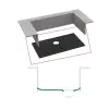  ELLECI LKES7099 - Mosogatótálca medencefenék Essenza 70 K99 Concrete inox tartozékokkal