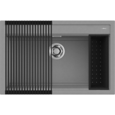 ELLECI - Mosogatótálca Best 130 Workstation Szett G48 cemento mosogatótálca