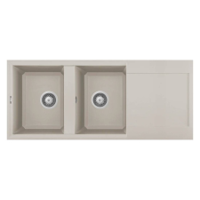 ELLECI - Mosogatótálca Easy 500 116x50 Granitek egymedence + csepptálca G39 Bianco soft mosogatótálca