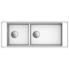 ELLECI - Mosogatótálca Mixology 590 1140x392 Keratek K96 White inox tartozékokkal mosogatótálca