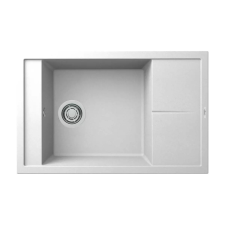 ELLECI - Mosogatótálca Unico 305 78x50 Granitek egymedence + csepptálca G68 Bianco mosogatótálca