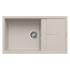ELLECI - Mosogatótálca Unico 410 86x50 Granitek egymedence + csepptálca G39 Bianco soft