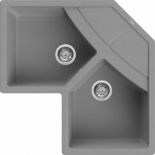 ELLECI - Mosogatótálca Unico CORNER sarok M73 titanium mosogatótálca