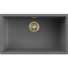 ELLECI - Mosogatótálca Zen 130 Keratek K99 Dark Grey arany tartozékokkal mosogatótálca