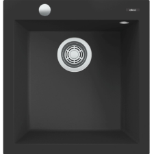 ELLECI Quadra 102 AUTOMATA G40 Nero Gránit mosogatótálca (LGQ10240AUT) Munkalapra szerelhető mosogatótálca