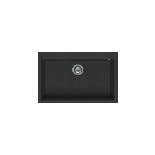 ELLECI Quadra 130  G40 Full Black gránit mosogatótálca, 1 medence mosogatótálca