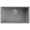 ELLECI Quadra 130 G48 Cemento Gránit mosogatótálca, munkalap alá szerelhető (LGQ13048BSO)Munkalap alá szerelhető