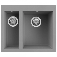 ELLECI Quadra 150 G48 Cemento Gránit mosogatótálca (LGQ15048)Munkalapra szerelhető (LGQ15048) mosogatótálca