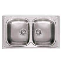 ELLECI Sky 450 Mosogatótálca inox dupla medencés LIK450SAC mosogatótálca