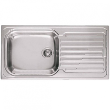 ELLECI Sky 480 Inox Rozsdamentes mosogatótálca, medence bal oldalt (LIK480SACSX) Munkalapra szerelhető mosogatótálca