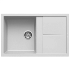ELLECI Unico 300 G68 Bianco Gránit mosogatótálca (LGU30068)Munkalapra szerelhető (LGU30068) mosogatótálca