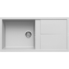 ELLECI Unico 480 G68 Gránit Mosogatótálca csepegtetővel bianco LGU48068 mosogatótálca