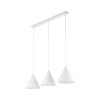 Elmark 10011TK LIGHTING CONO 10011 függeszték 3XE27 fehérCONO