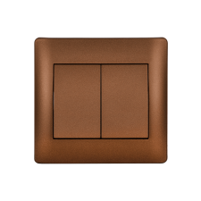 Elmark 11056 RÍM DUPLAVÁLTÓ KAPCSOLÓ KÁVÉ METÁL villanyszerelés